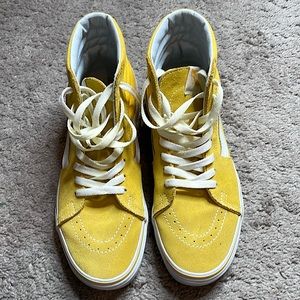 Hightop suede yellow Vans